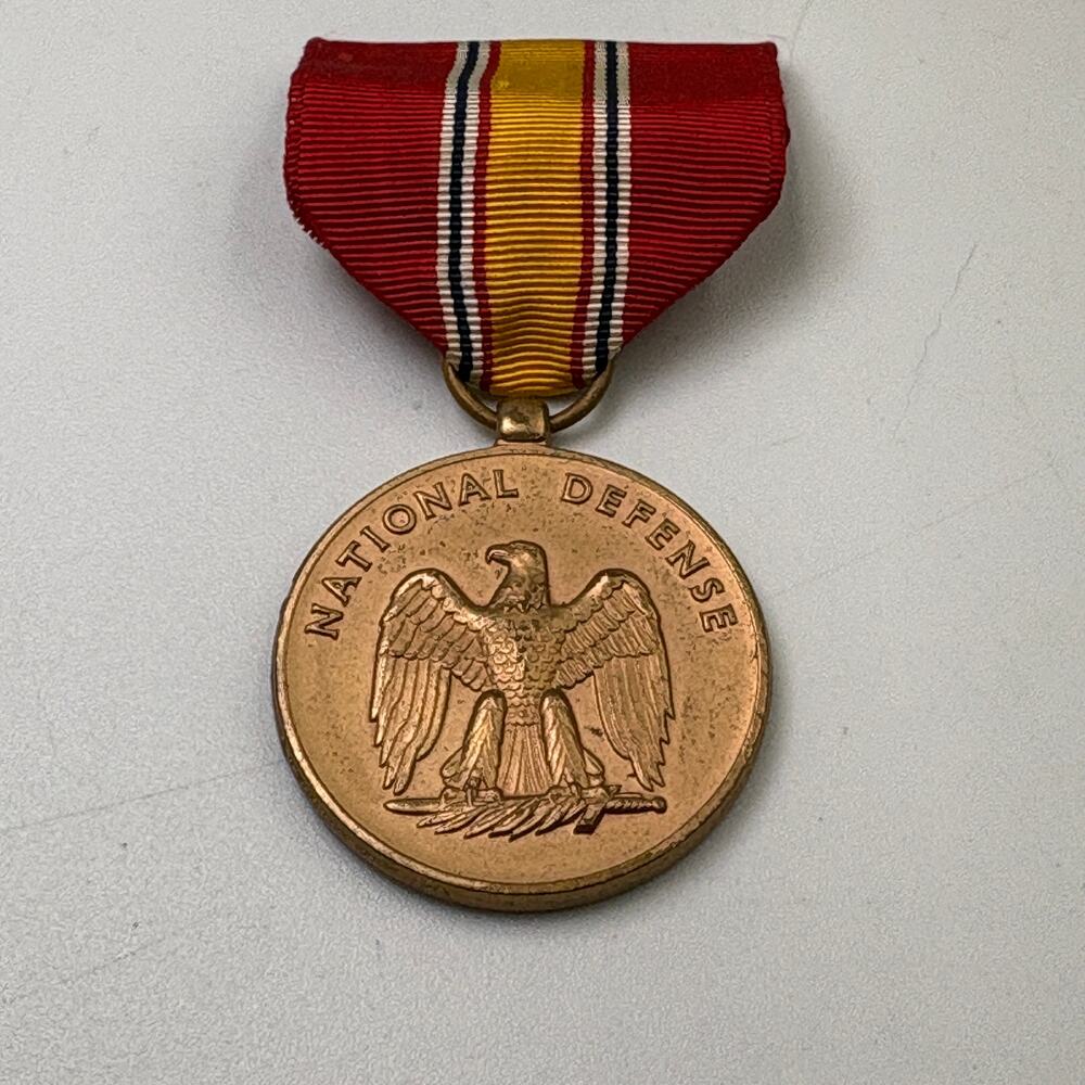 United States National Defense Service Medal Bronze Medallion Bald Eagle